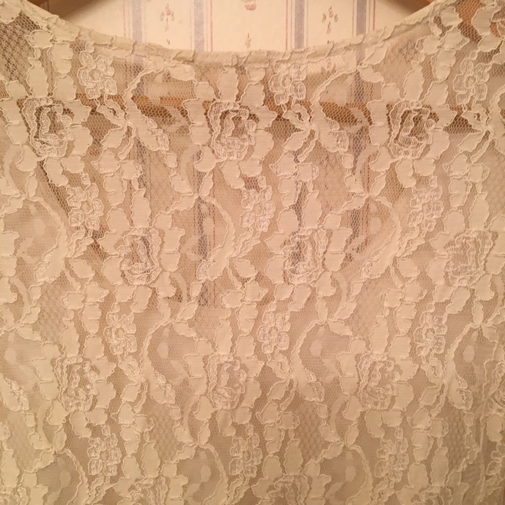 UO Pins & Needles Cream Lace Dress Cottagecore S - Picture 8 of 8